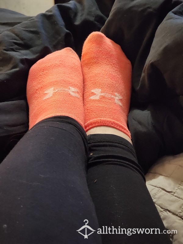 Orange Under Armor Socks