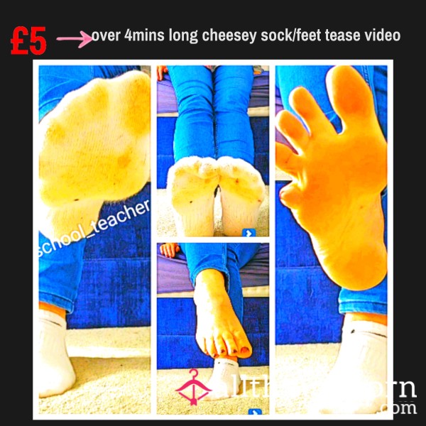 Over 4min Long Cheesey Sock Feet Tease Video