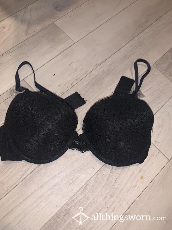 Padded Black Lace Bra