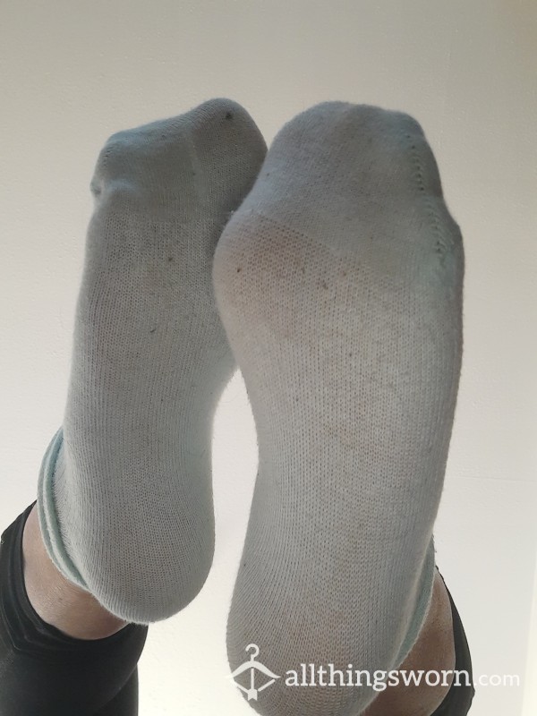 Pale Blue Ankle Socks