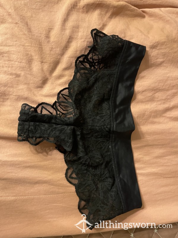 S**y Black Lace Cheeky Panties