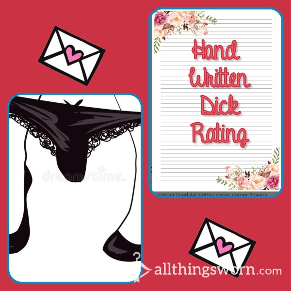 💦Panties & Written D*ck Rating Duo 🍆