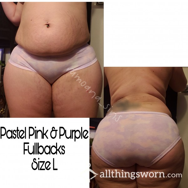 Pastel Pink And Purple Cotton Fullbacks