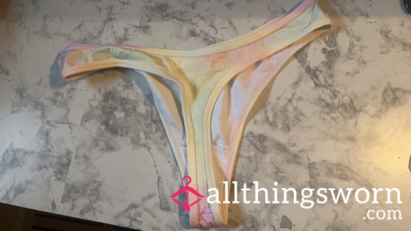 Pastel Tie Dye Thong