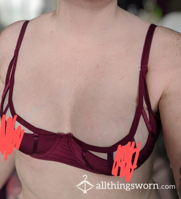 Peakaboo Cut Out Bra Well Used