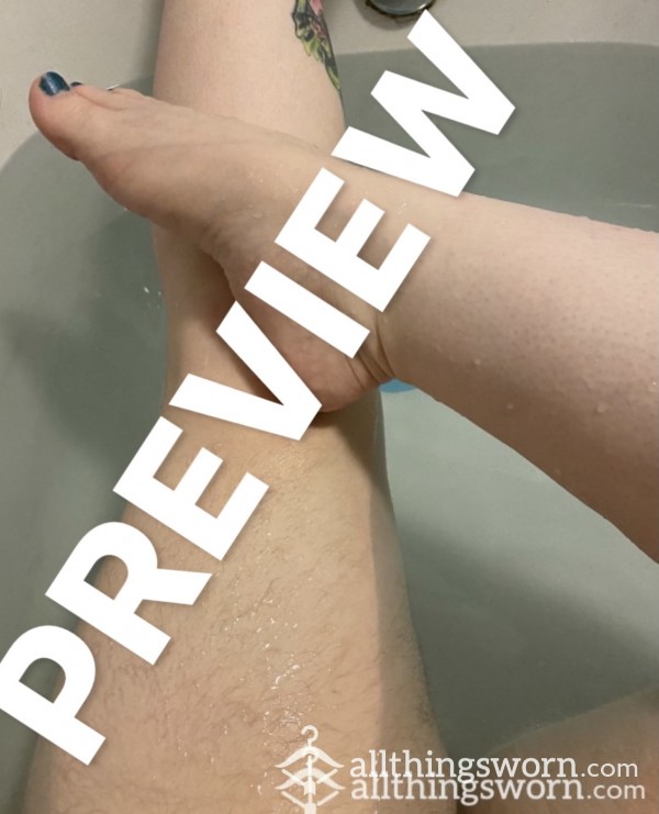 Photo Set- Shaving My VERY Hairy Legs