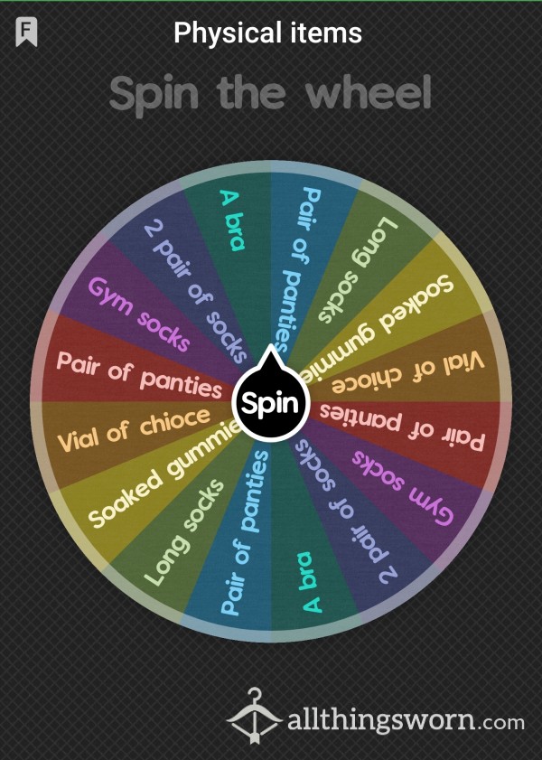 Physical Items Wheel