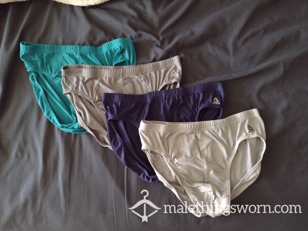 Pick 1, Custom Reebok Briefs Men's Large Teal, Dark Gray, Navy, Light Gray