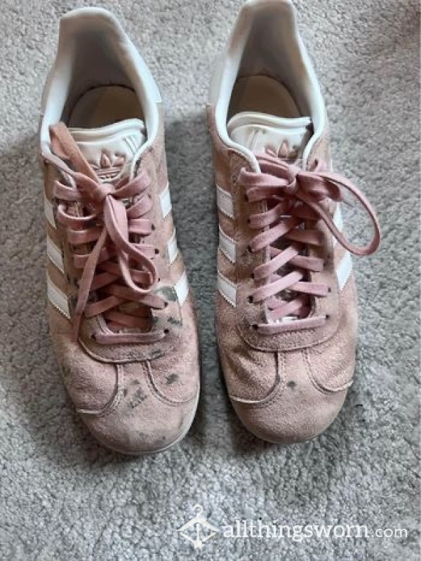 Pink Adidas Gazelle Trainers