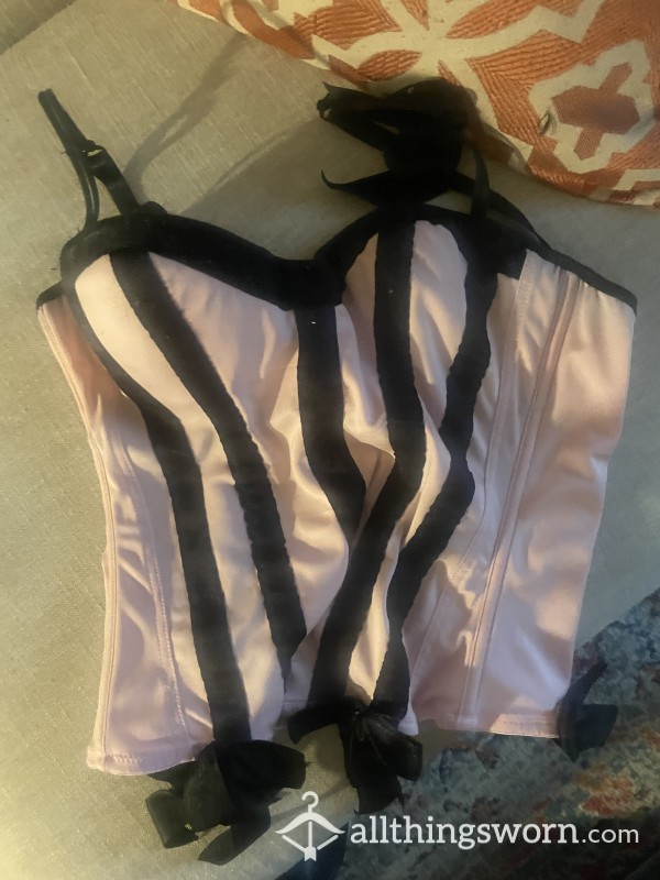 Pink And Black Corset