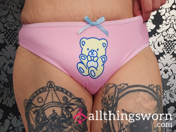 SALE Pink Bear Panties Size L