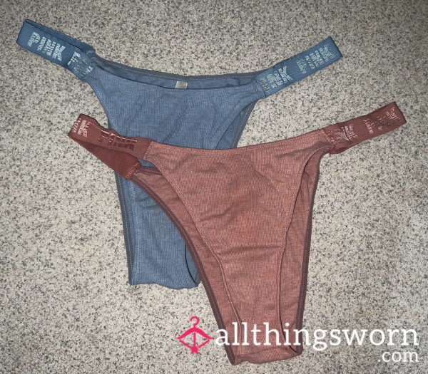 PINK Brand High Leg Thongs