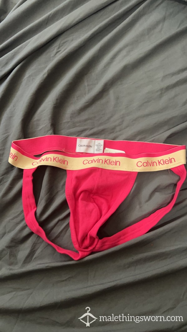 Pink Calvin Klein Jock Strap