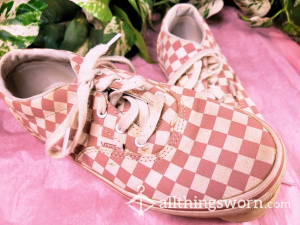 Pink Checkered Vans