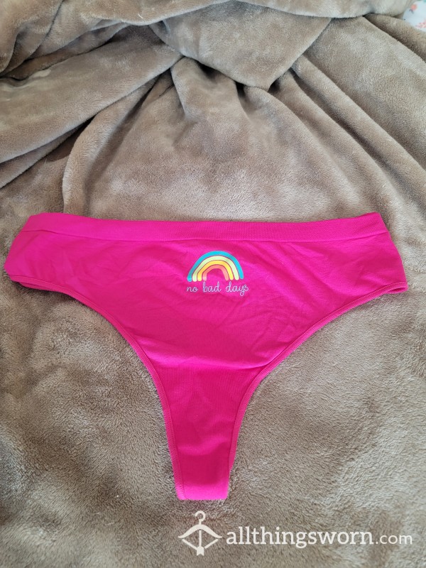 Pink Cheerful Thong