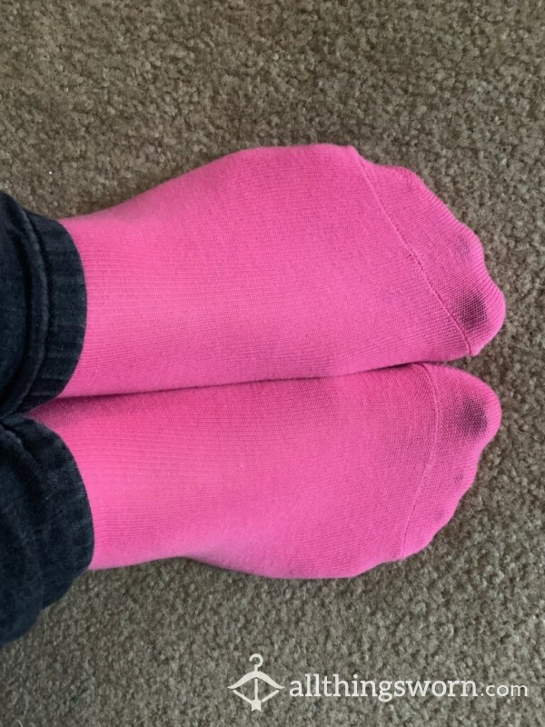 PINK COTTON ANKLE SOCKS 3 Day Wear = $20