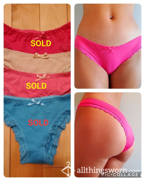 Pink/blue Cotton Panties