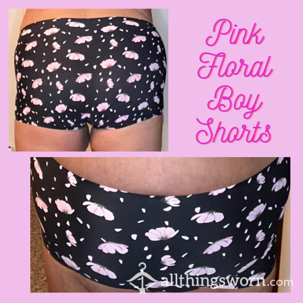 Pink Flower Boyshorts