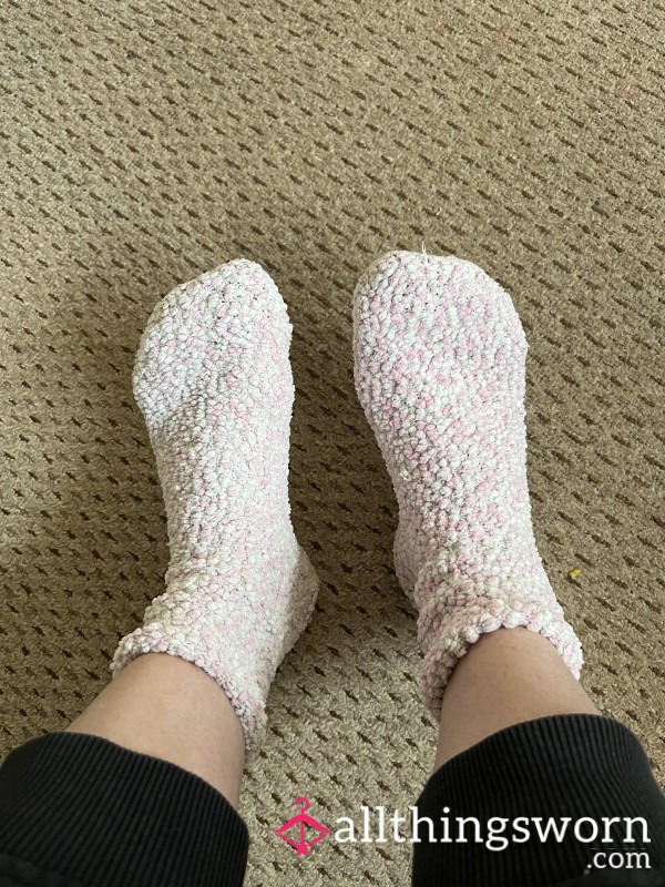 Pink Fluffy Socks