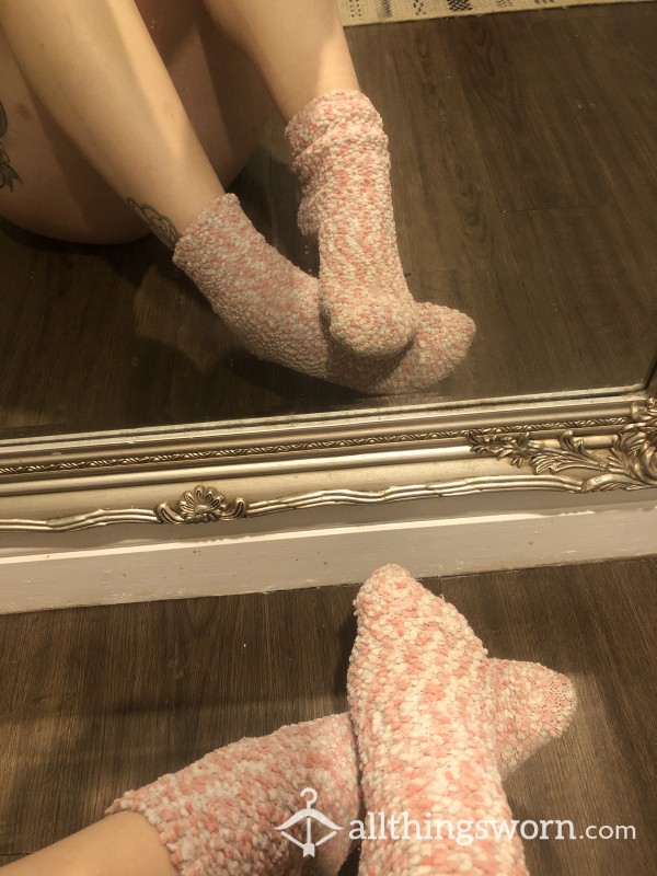 Pink Fluffy Socks