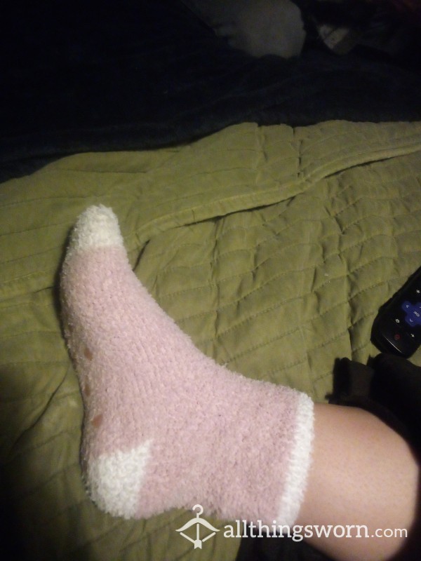 Pink Fuzzy Socks