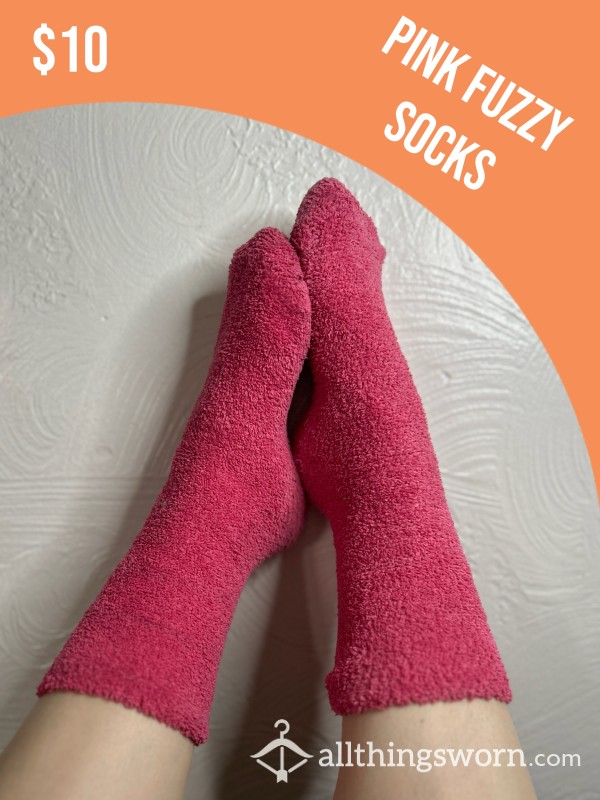 Pink Fuzzy Socks