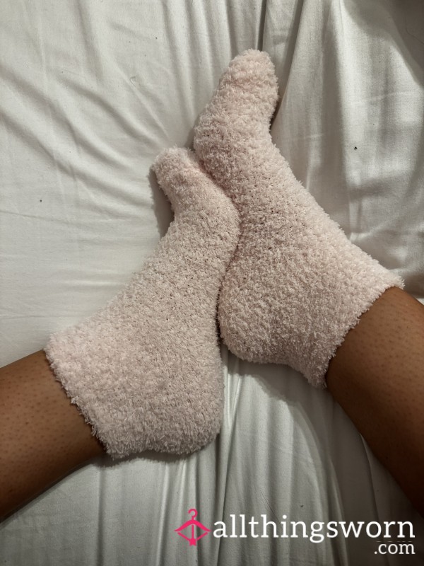 Pink Fuzzy Socks