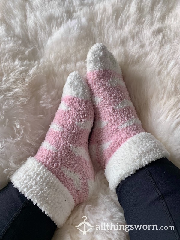 Pink Fuzzy Socks