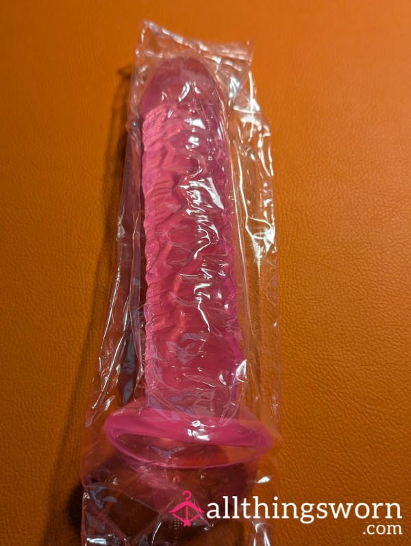 Pink Gel Di**o With Suction Cup Waiting To Be Used And Sold With Photo As Proof Of Use.