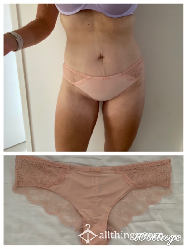 Pink Lace & Satin Panties