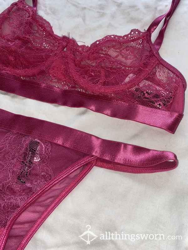 Pink Lace Set