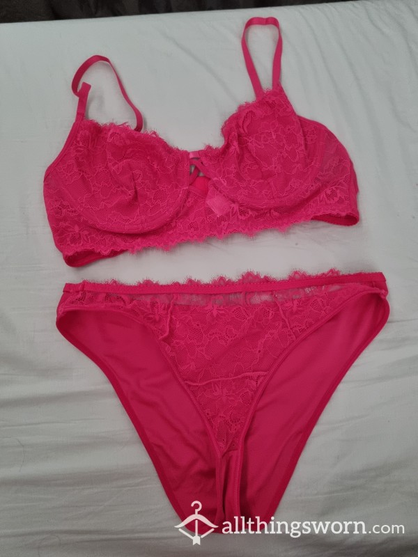 Pink Lace Set