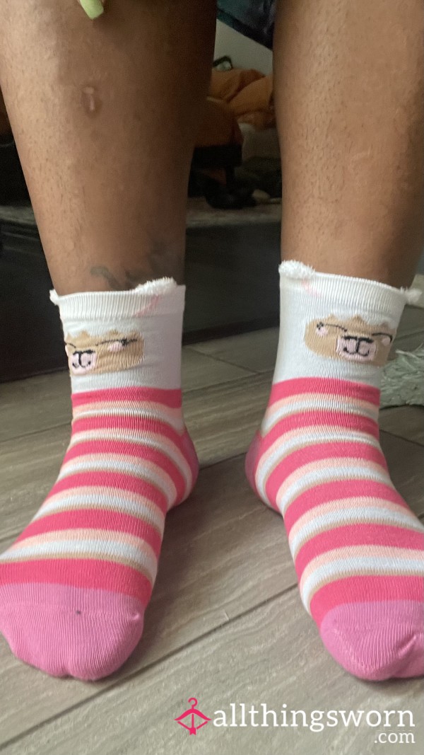 Pink Llama Socks