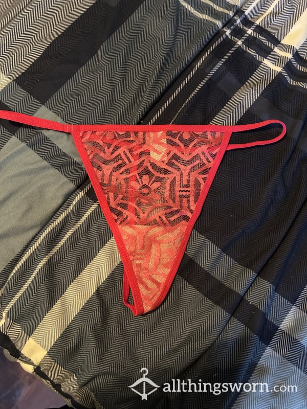 Pink Mesh Gstring