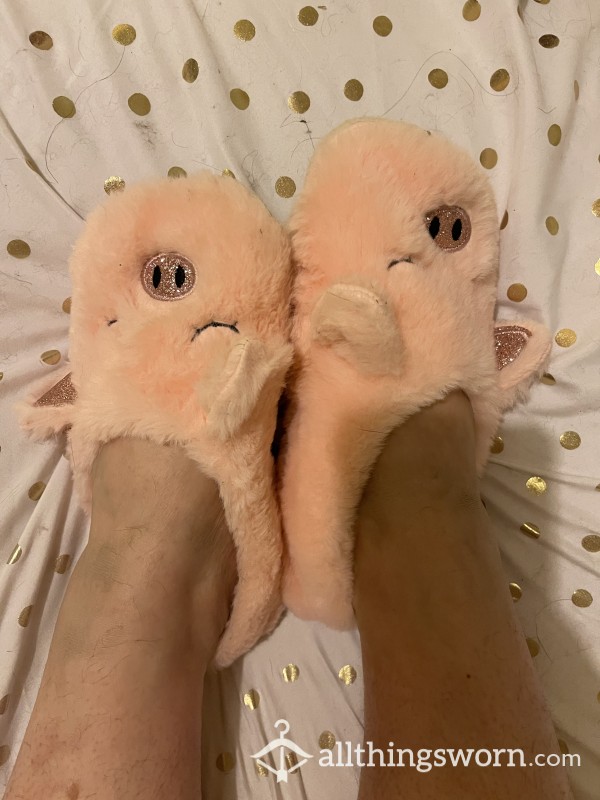 Pink Piggy Slippers