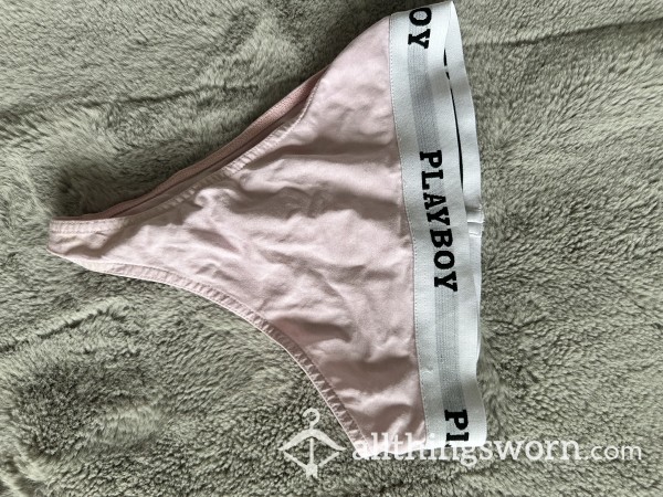 Pink Playboy High Waisted Panties