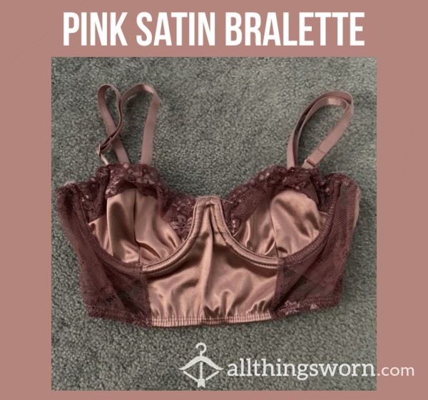 Pink Satin Bralette🩰