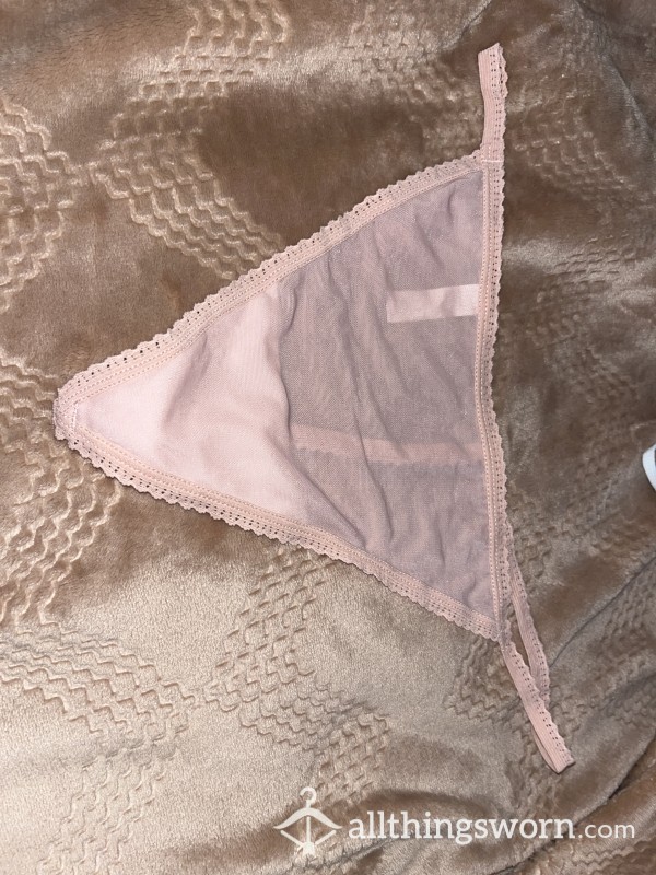 Pink See Through G-String