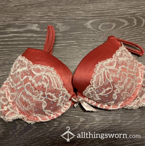 Pink Sparkly Victorias Secret Bra