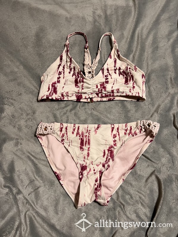 Well Worn Small Pink Tie Dye Bikini