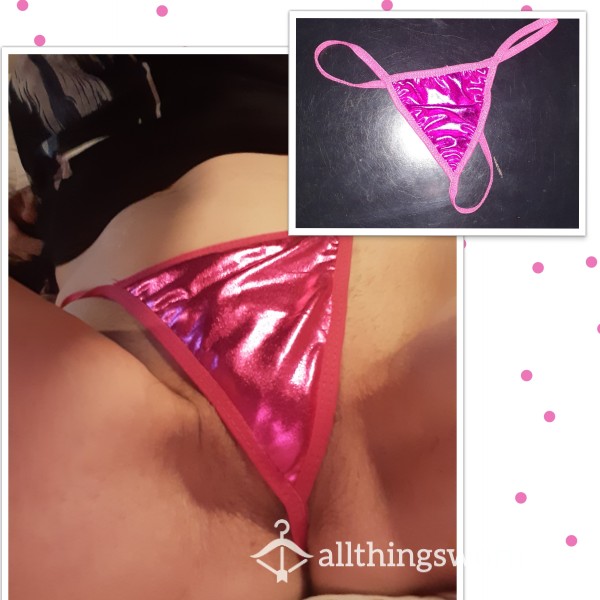 Pink Vinyl Gstring - PVC - Wet-Look