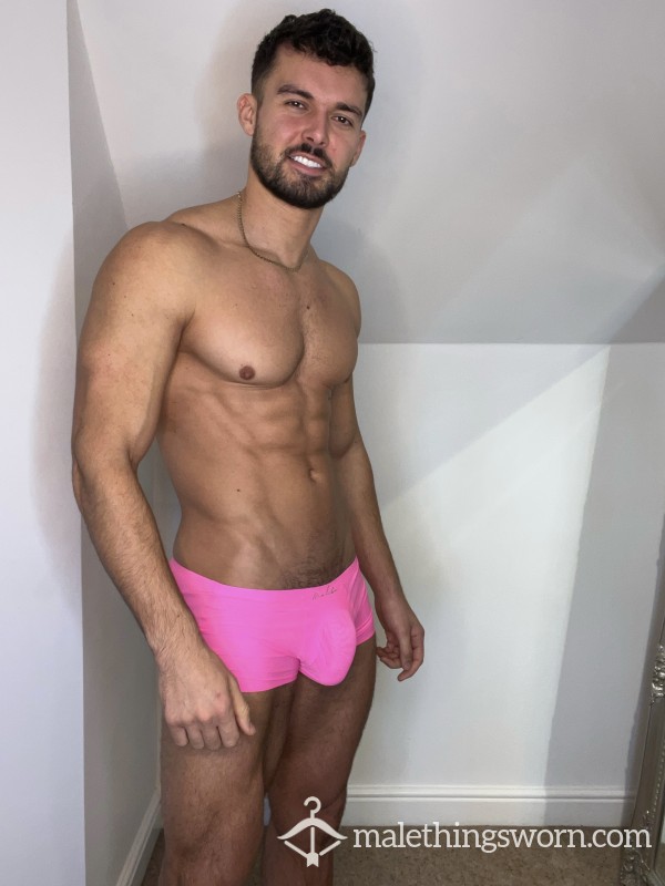 Pink Worn C*ck Sock Mini Boxer Pants