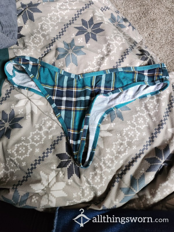 Plaid Thong