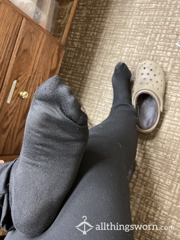 Plain Jane Black Socks