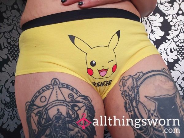 SALE Pokemon Pikachu Yellow Girly Boxers 14