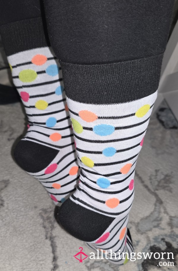 Polkadot And Stripes Socks