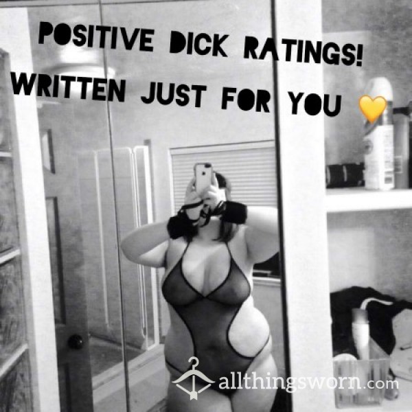 🍆💦 Positive D*ck Ratings!