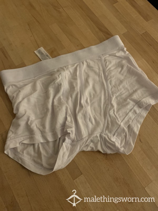 Pre Loved White Boxer Briefs