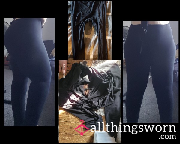 Pre Worn Black Leggings Sz Large