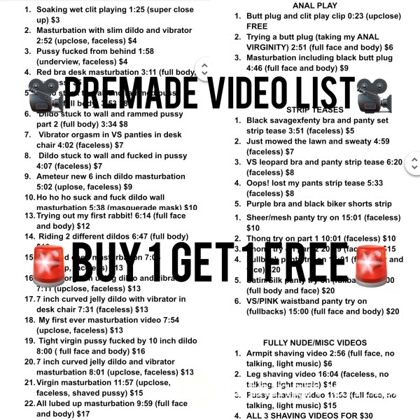 PREMADE VIDEOS BUY 2 GET 1 FREE 🎥